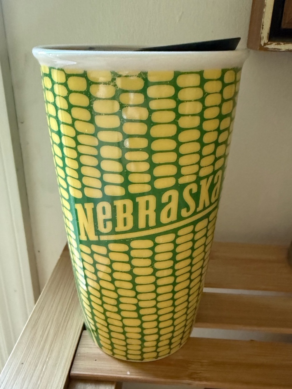 RARE Nebraska Corn Starbucks Tumbler 12 oz Never Used